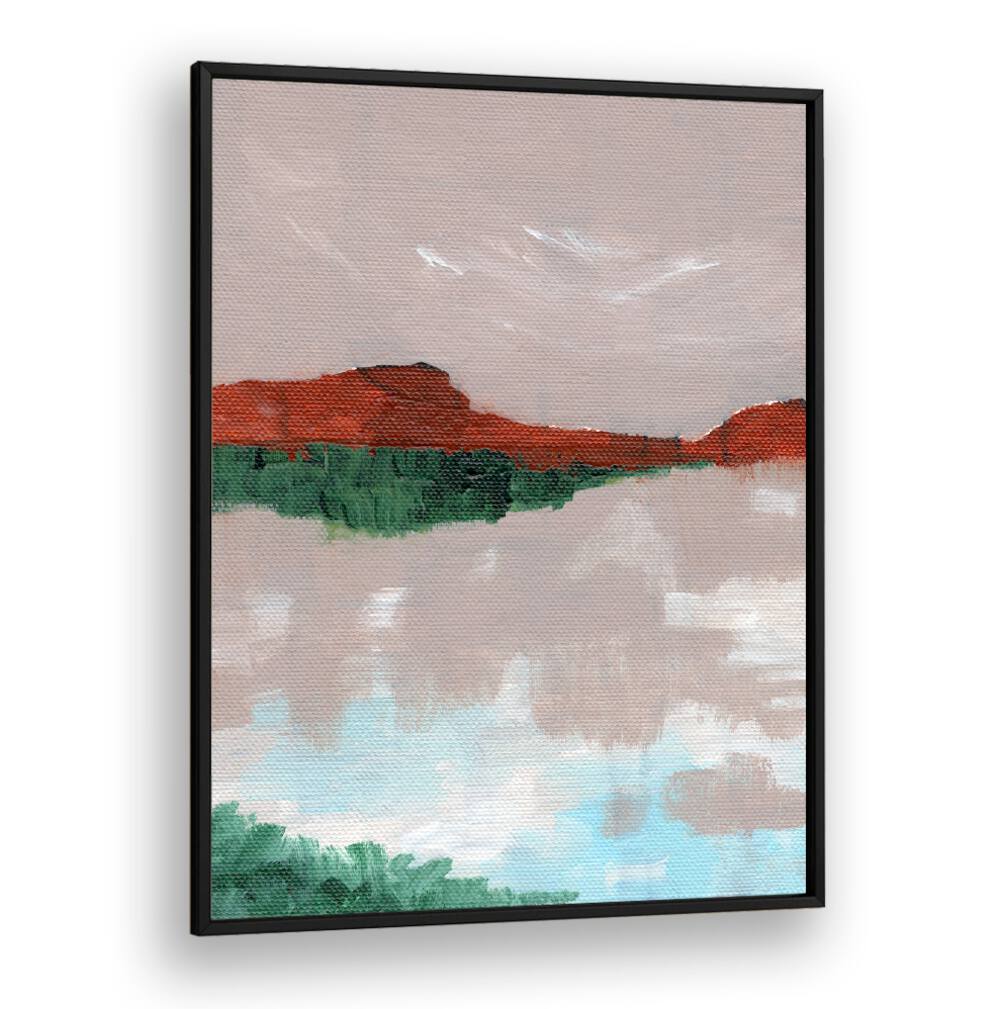 LANDSCAPE WITH A LAKE , LANDSCAPE PAINTINGS