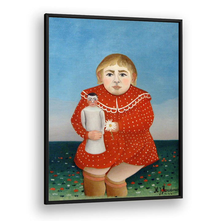 CHILD WITH DOLL (1906) , VINTAGE PAINTINGS