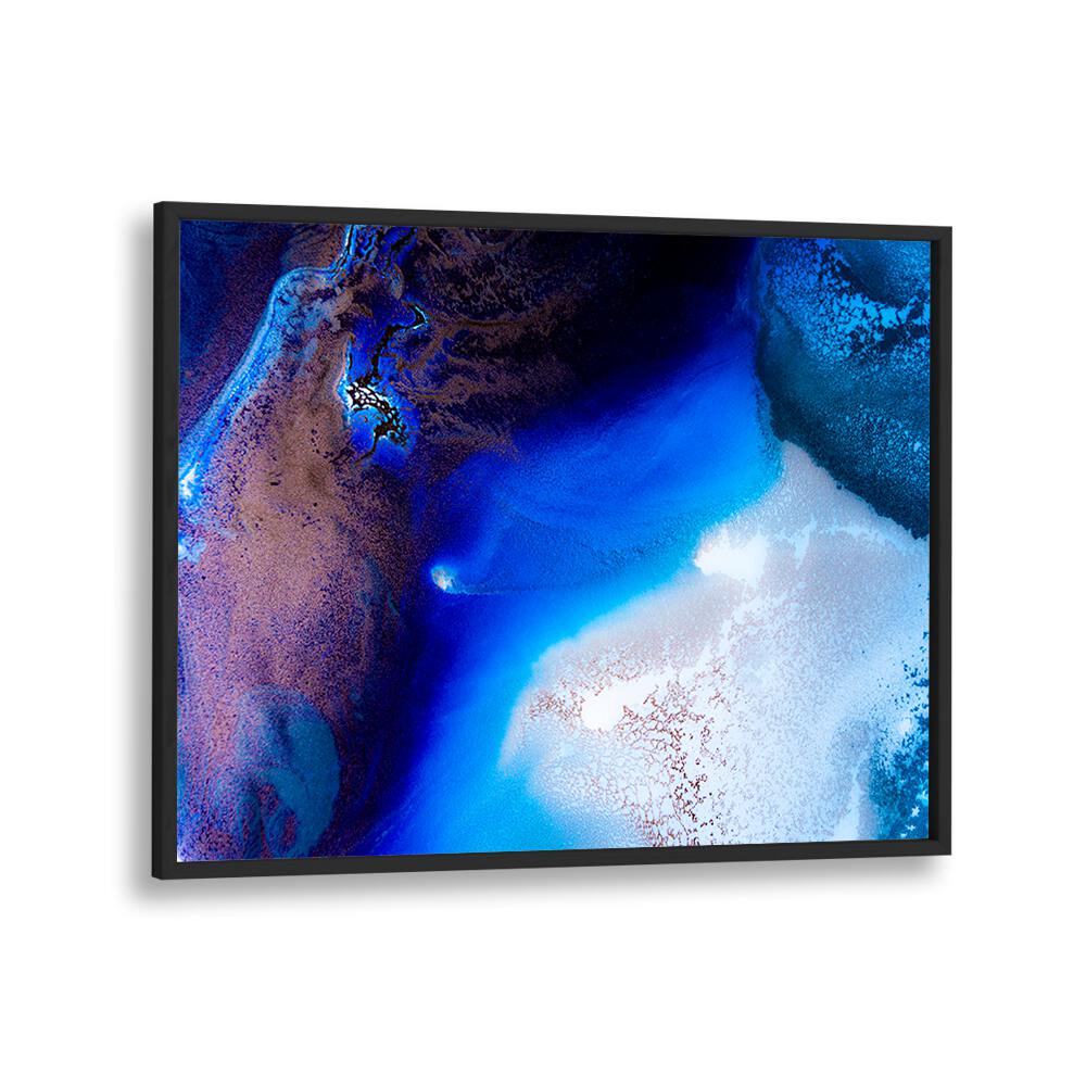 Vibrant Sapphire Haven, Abstract Paintings showcase stunning blue hues, perfect for transforming any space.