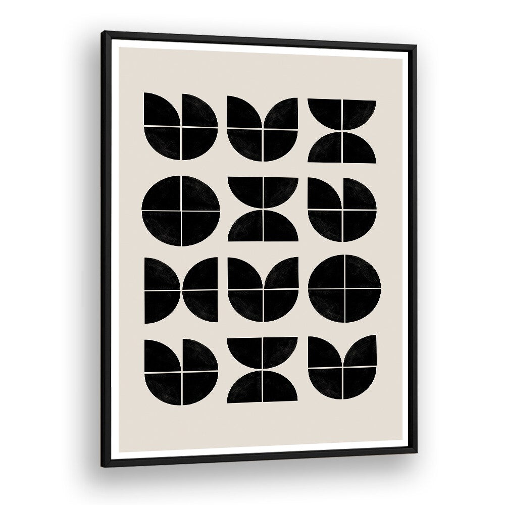 BLACK GEOMETRIC PATTERNS II BY THE MIUUS STUDIO , ABSTRACT PAINTINGS, ABSTRACT ART PRINTS