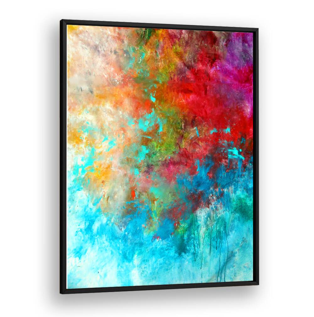 Vibrant ABSTRACT DESIGN IX, ABSTRACT PAINTINGS enhances any space with its dynamic colors and unique artistic flair.