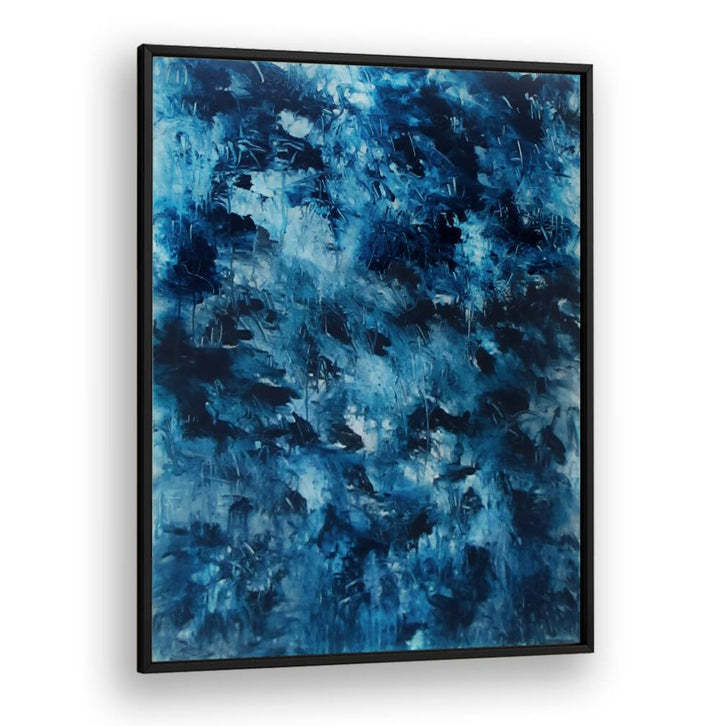 Elegant ABSTRACT DESIGN VI, ABSTRACT PAINTINGS in blue tones, perfect for modern spaces and artistic expression.