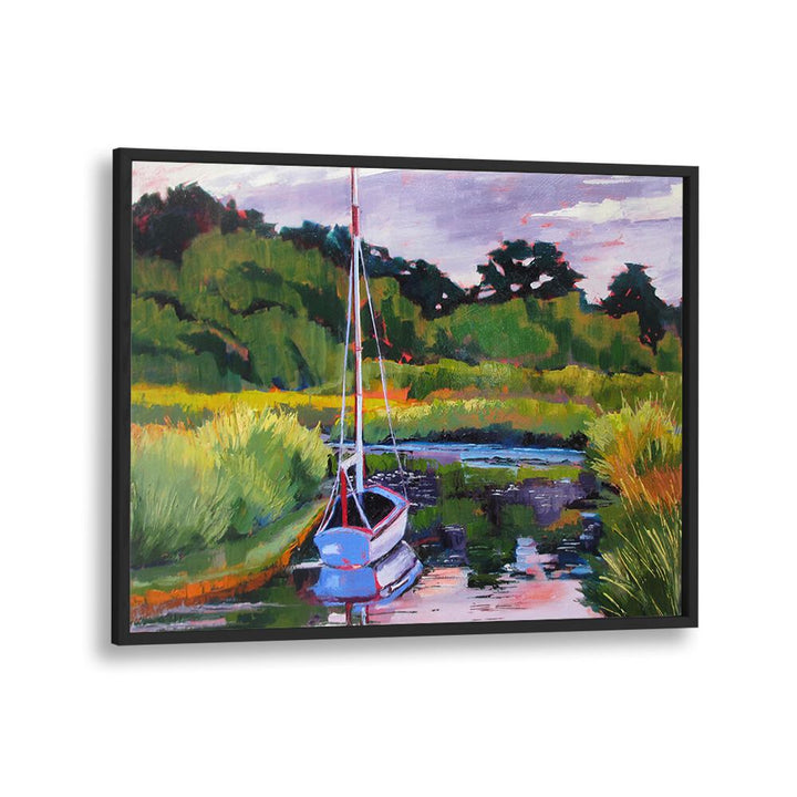 BOAT IN PLEASANT BAY , BEACH PAINTINGS