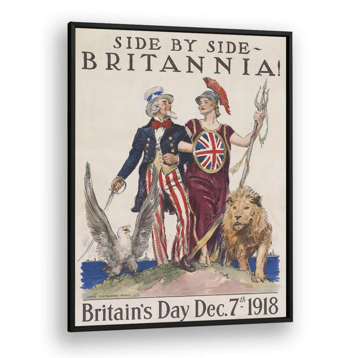 SIDE BY SIDE BRITANNIA , VINTAGE PAINTINGS