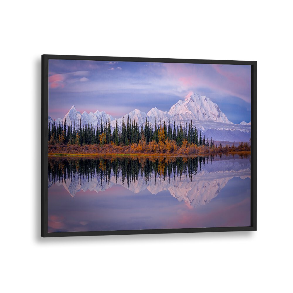 Breathtaking Denali Reflection, Photography Prints showcasing serene landscapes and stunning mountain reflections.