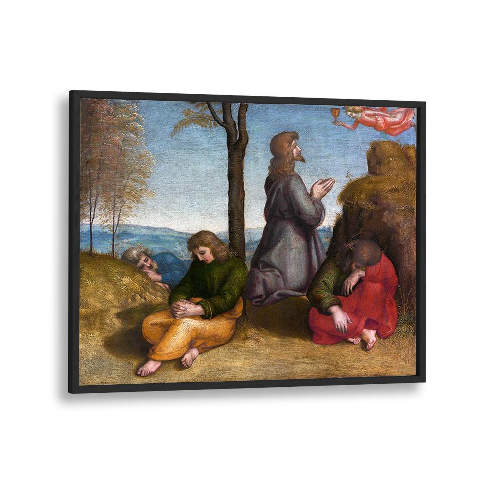 THE AGONY IN THE GARDEN (1504) BY RAPHAEL RAFFAELLO , VINTAGE PAINTINGS