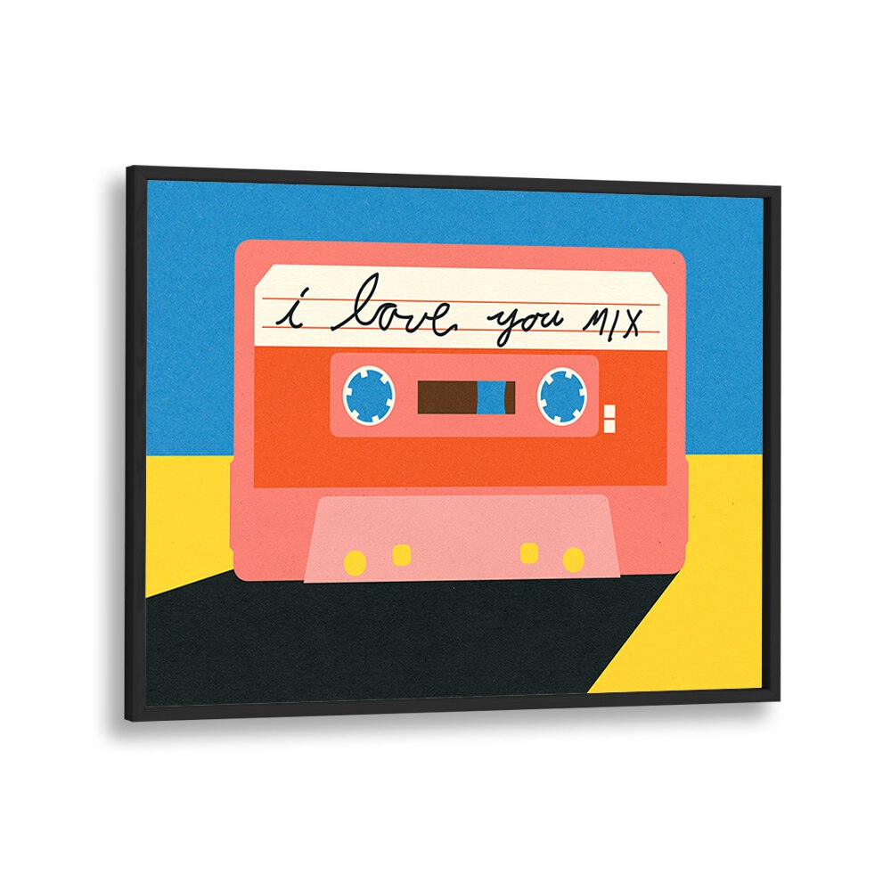 Colorful I LOVE YOU MIXTAPE, MOVIE POSTERS featuring a vibrant cassette design, perfect for expressing love and nostalgia.