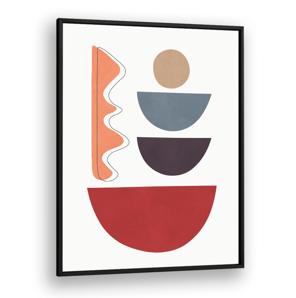Colorful geometric shapes create an eye-catching design in EXPRESSIVE V, GEOMETRIC ART PRINTS for modern decor.