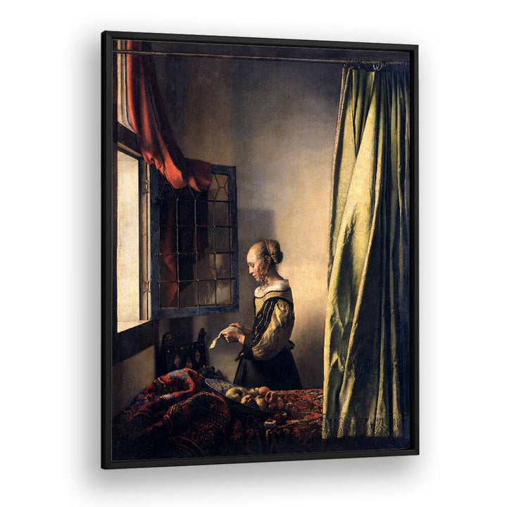 GIRL READING A LETTER (CA. 1659) BY JOHANNES VERMEER, VINTAGE PAINTINGS