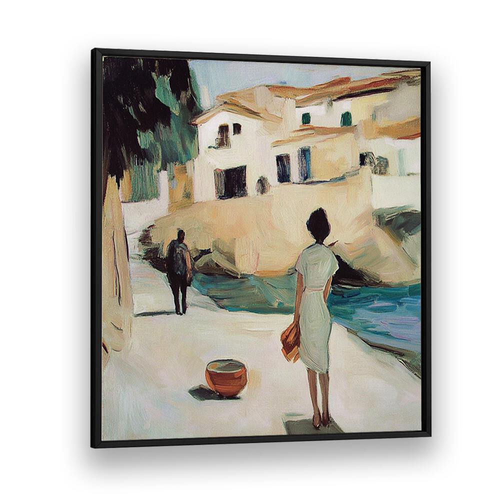 Elegant scene featuring "THE WOMAN IN WHITE," showcasing timeless style and sophistication by Blackplain.