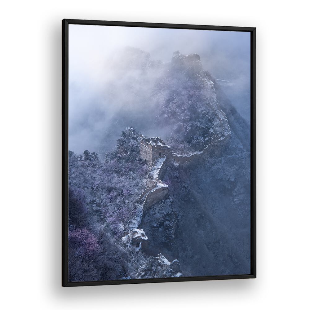 SPRING SNOW GREAT WALL , LANDSCAPE PHOTO PRINTS