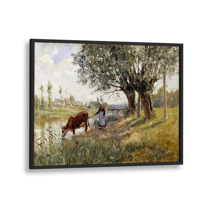 COUNTRYSIDE NEAR GREZ-SUR-LOING (1889) , VINTAGE PAINTINGS