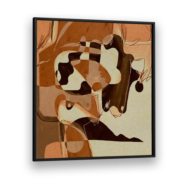 BECOMING III, ABSTRACT PAINTINGS showcases a captivating abstract artwork in warm tones, perfect for contemporary decor.