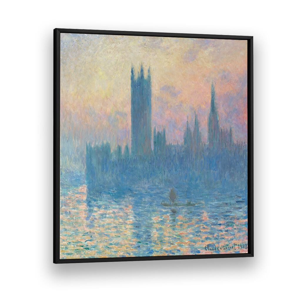 THE HOUSES OF PARLIAMENT, SUNSET (1903) , VINTAGE PAINTINGS