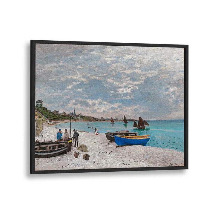 THE BEACH AT SAINTE-ADRESSE (1867) , VINTAGE PAINTINGS