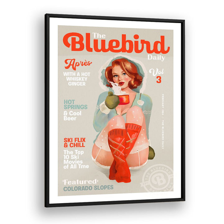 BLUEBIRD SKI ART I , VINTAGE POSTERS