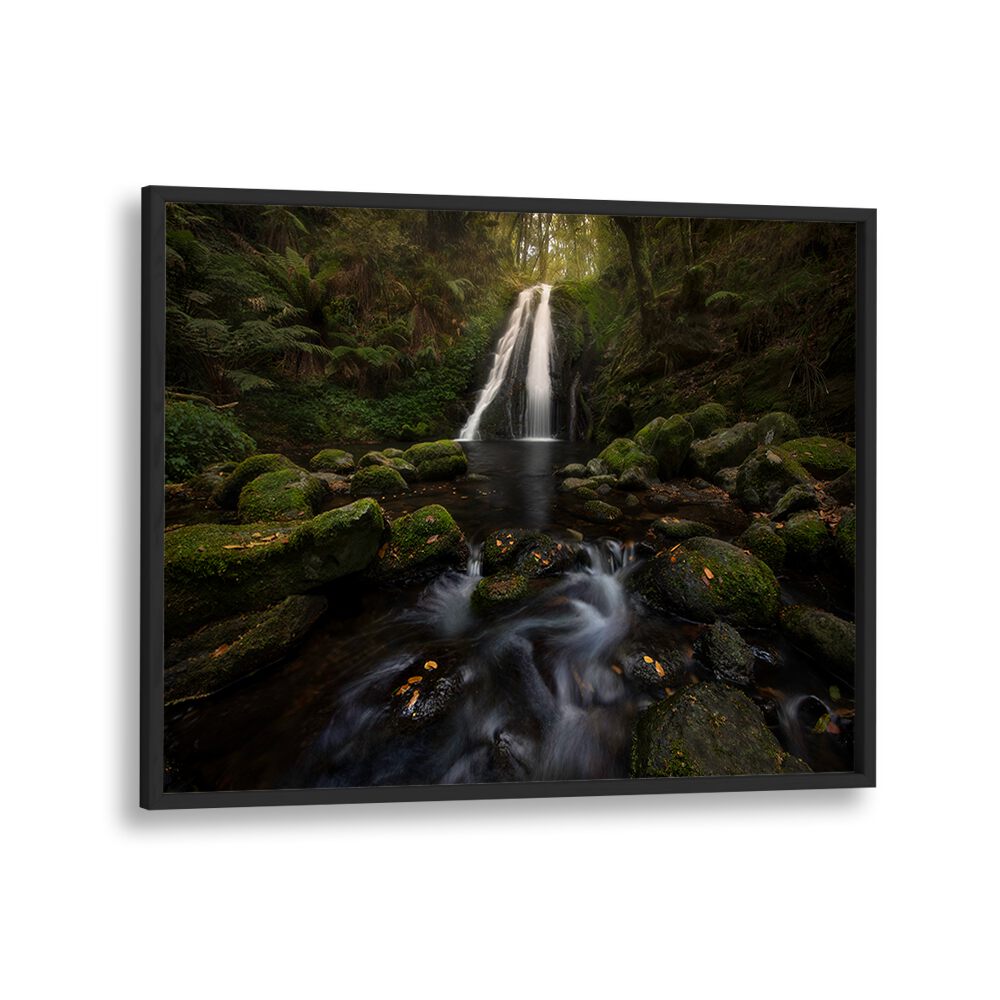 A GRACEFUL WATERFALL , LANDSCAPE PHOTO PRINTS