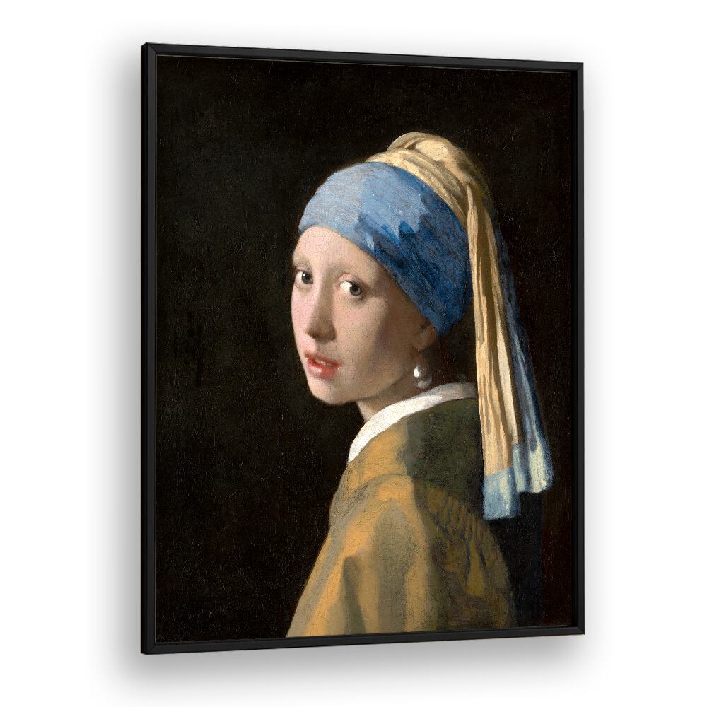 GIRL WITH A PEARL EARRING (CA. 1665)  BY JOHANNES VERMEER, VINTAGE PAINTINGS