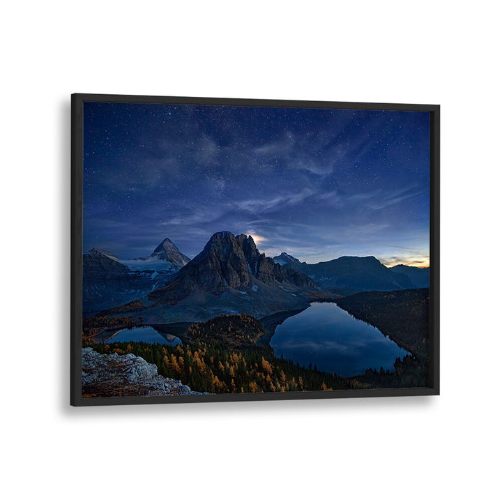 Breathtaking Starry Night at Mount Assiniboine, photography prints showcasing a stunning star-filled sky.
