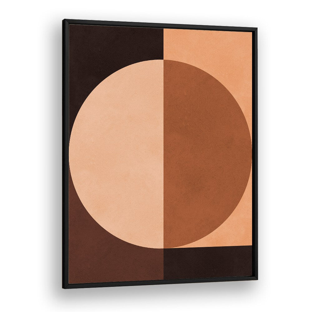 BROWN GEOMETRY III , ABSTRACT PAINTINGS , ABSTRACT ART PRINTS