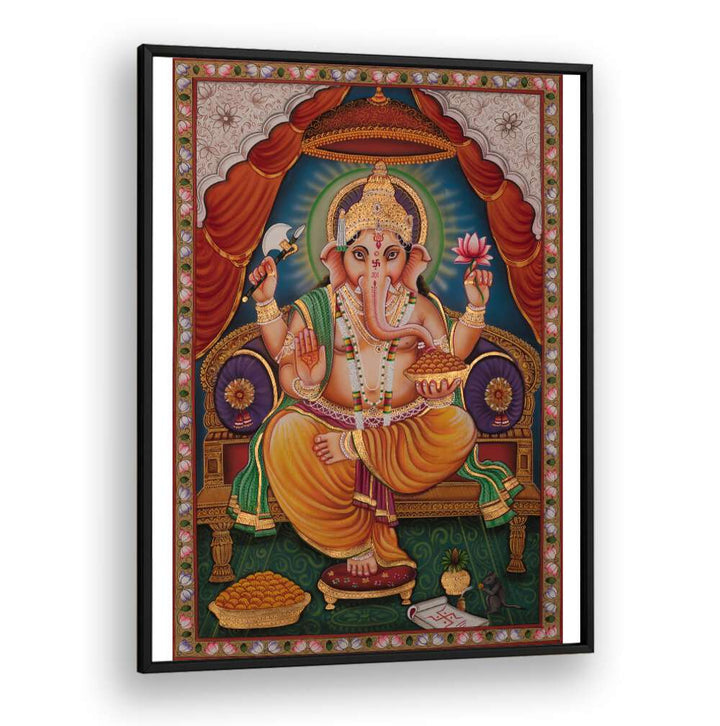 SHRI GANESHA II , INDIAN ART PAINTINGS