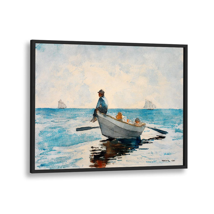 BOYS IN A DORY (1880) , VINTAGE PAINTINGS