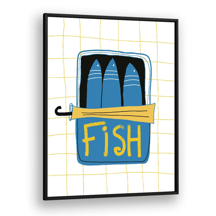 TINNED FISH III , KITCHEN POSTERS , KITCHEN ART PRINTS