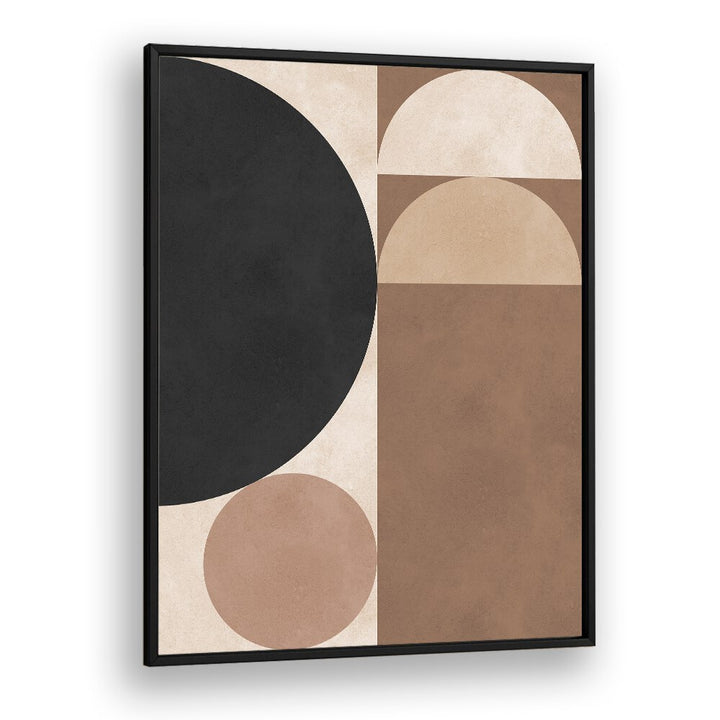 BROWN GEOMETRY VI , ABSTRACT PAINTINGS , ABSTRACT ART PRINTS