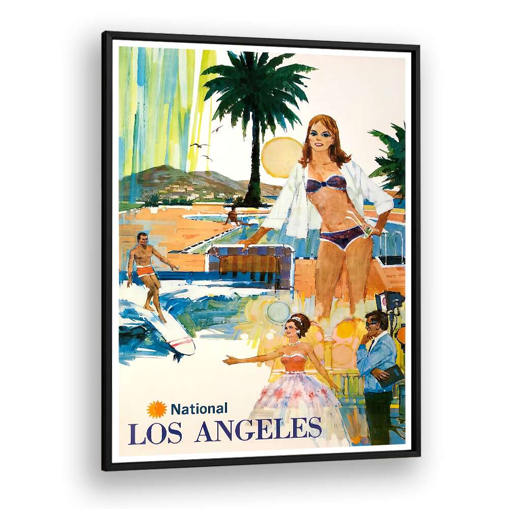Los Angeles I, Vintage Travel Posters showcase vibrant culture and iconic landscapes, perfect for home decor.