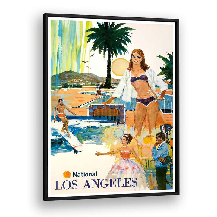 Los Angeles I, Vintage Travel Posters showcase vibrant culture and iconic landscapes, perfect for home decor.