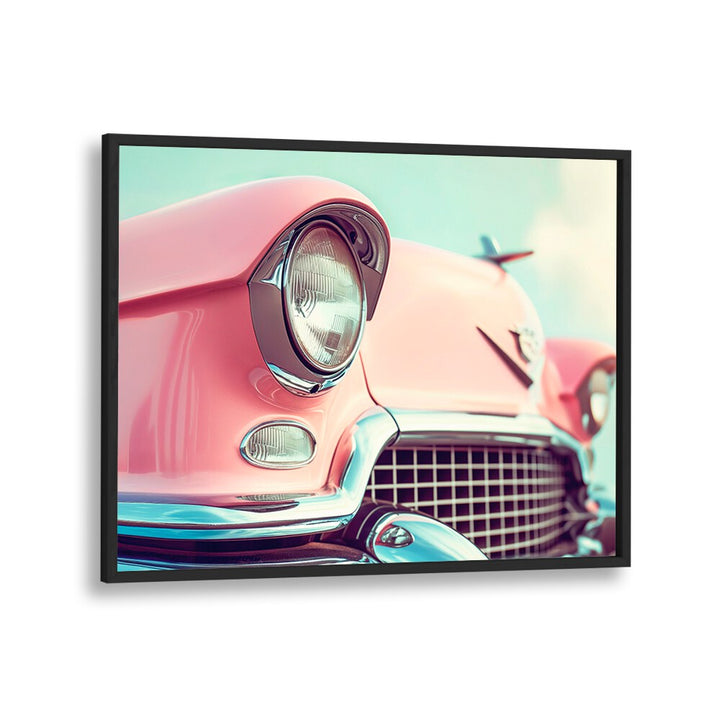 Stunning PINK CLASSIC CAR poster by Philippe Hugonnard, perfect for car enthusiasts and collectors.