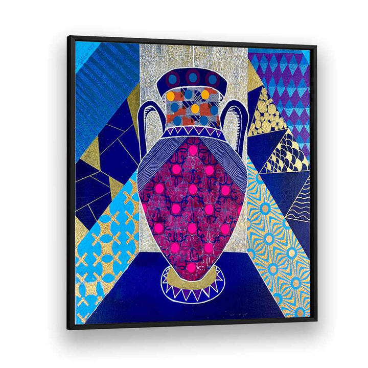 Vibrant ECLECTIC VASE featuring bold colors and patterns, perfect for enhancing any space with POP ART PAINTINGS style.