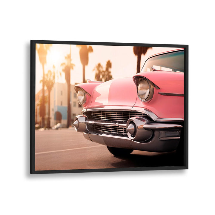 VENICE PINK RETRO CAR , CAR POSTERS