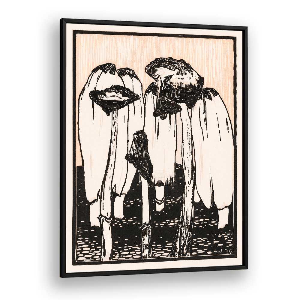 INK MUSHROOMS (1915)  , VINTAGE PAINTINGS