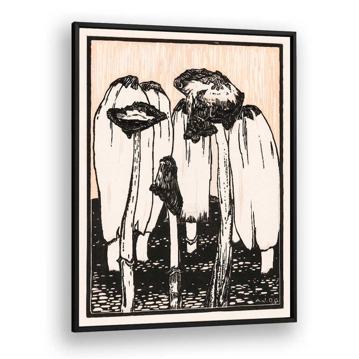 INK MUSHROOMS (1915)  , VINTAGE PAINTINGS