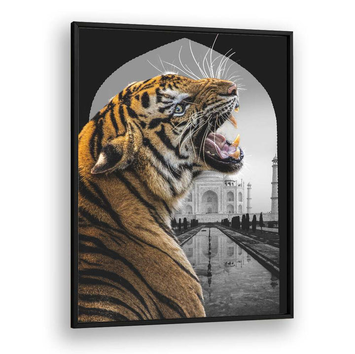 BENGALI STARE, ANIMAL PAINTINGS showcase a striking tiger portrait, merging Bengal's rich culture and artistry.