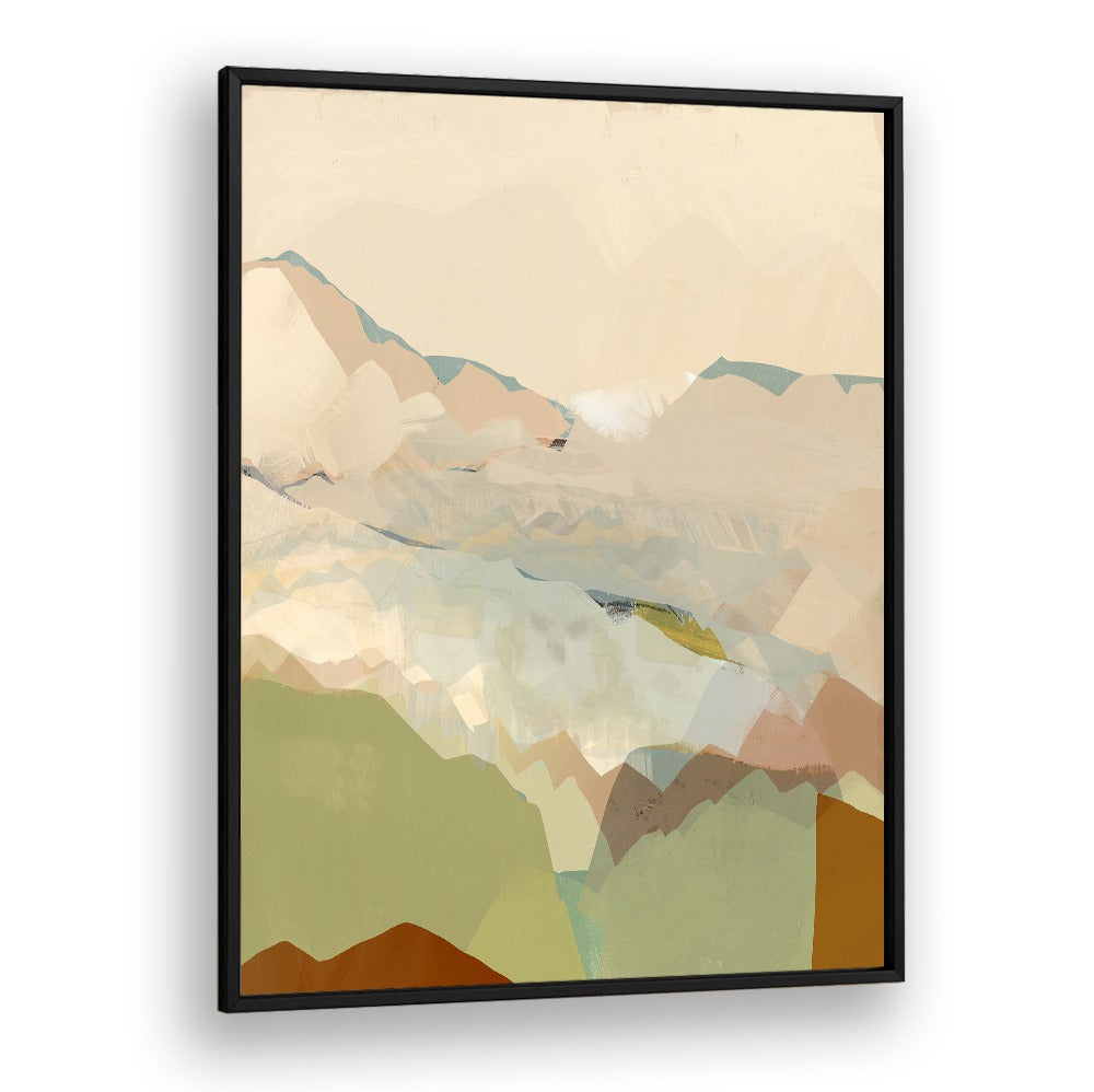 Stunning Peachy Mountain Range I landscape painting, a perfect nature-inspired decor for your home.