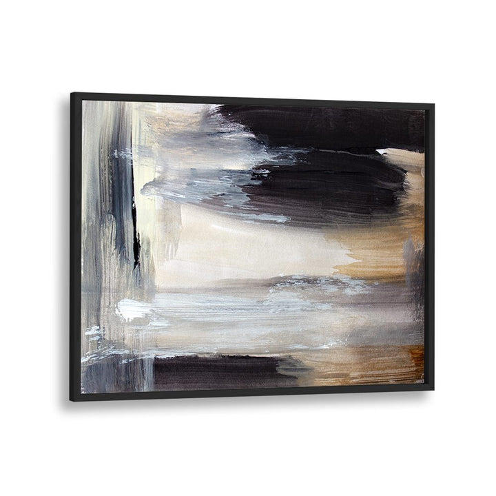 CALICO, ABSTRACT PAINTINGS showcase soothing shades of gray and beige for a modern artistic touch in any space.