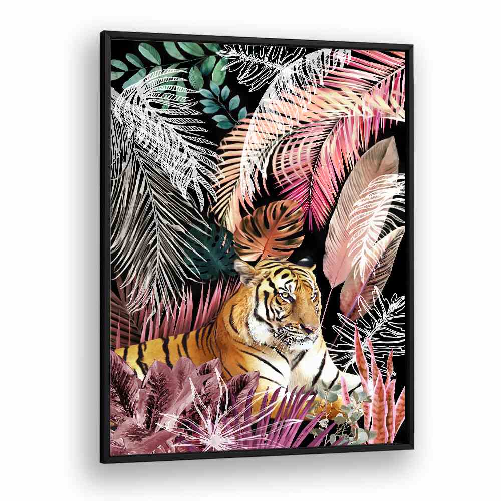 JUNGLE TIGER I , WILDLIFE PAINTINGS