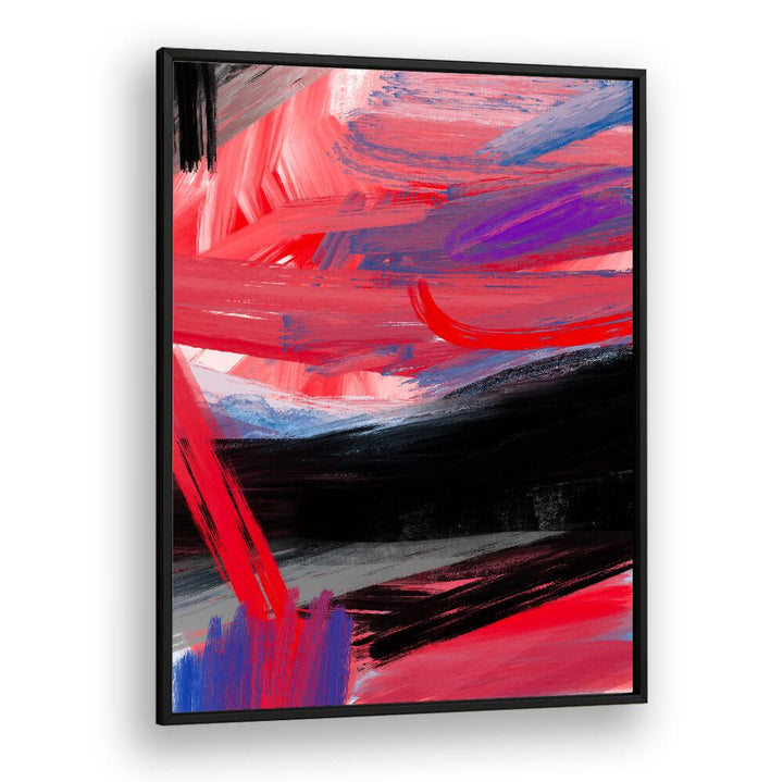 Bold strokes in red and black create a captivating RED AND BLACK ABSTRACTION, ABSTRACT PAINTINGS for modern spaces.