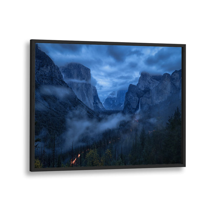 Serene Blue Hour Yosemite landscape captured in breathtaking photography prints for nature lovers. Perfect for home decor.