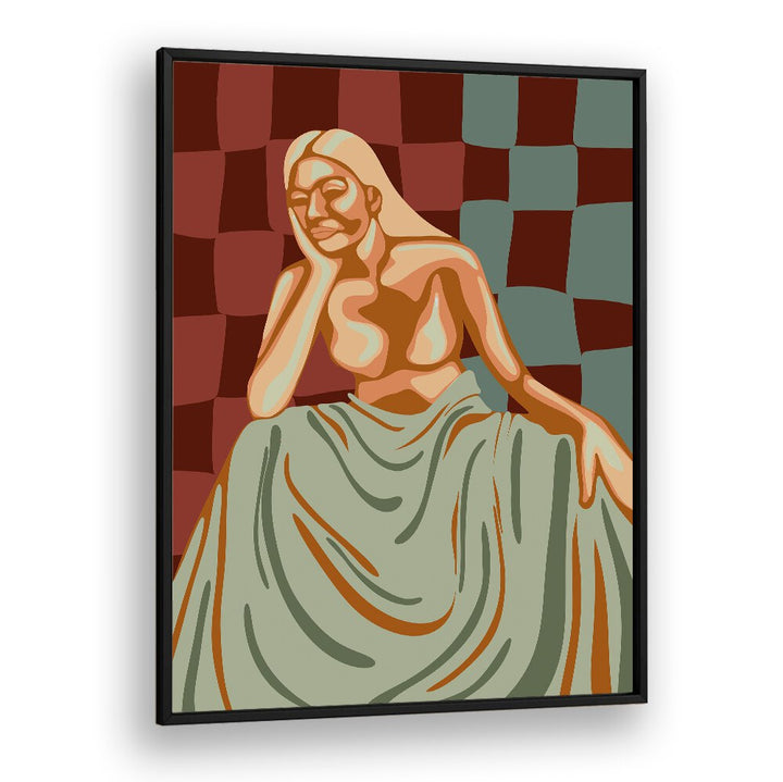 Elegant seated figure from the CHRISTINA II, PORTRAITS collection, perfect for modern artistic spaces.