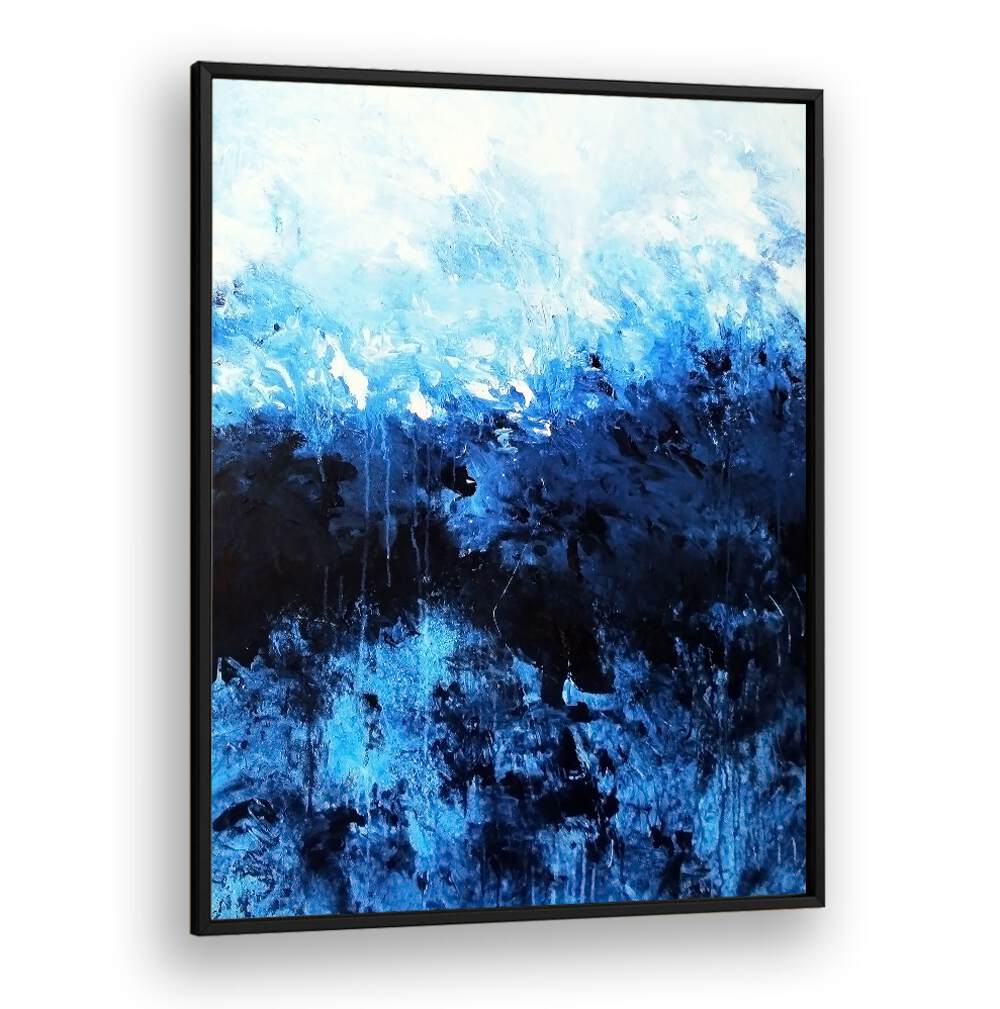 Elegant blue hues blend beautifully in the ABSTRACT DESIGN XIX, perfect for modern spaces. Shop ABSTRACT PAINTINGS now!