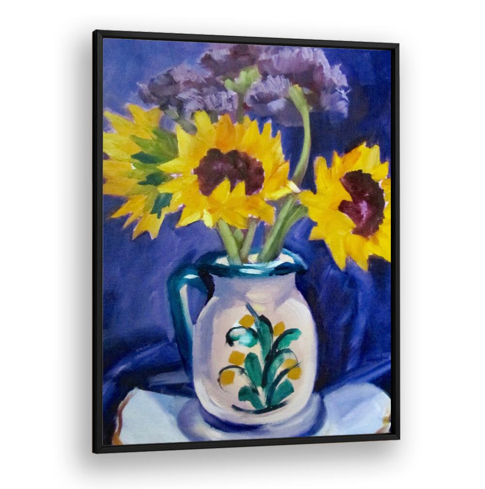 SANGRIA PITCHER , FLORAL FLOWER PAINTINGS