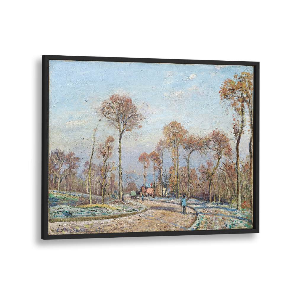 THE ROAD TO VERSAILLES, LOUVECIENNES MORNING FROST (1871) , VINTAGE PAINTINGS