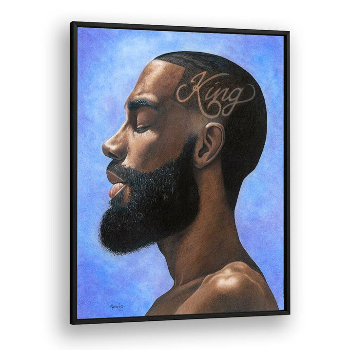 Sophisticated KING, AFRICAN ART PAINTINGS showcasing power and style, perfect for your unique art collection.