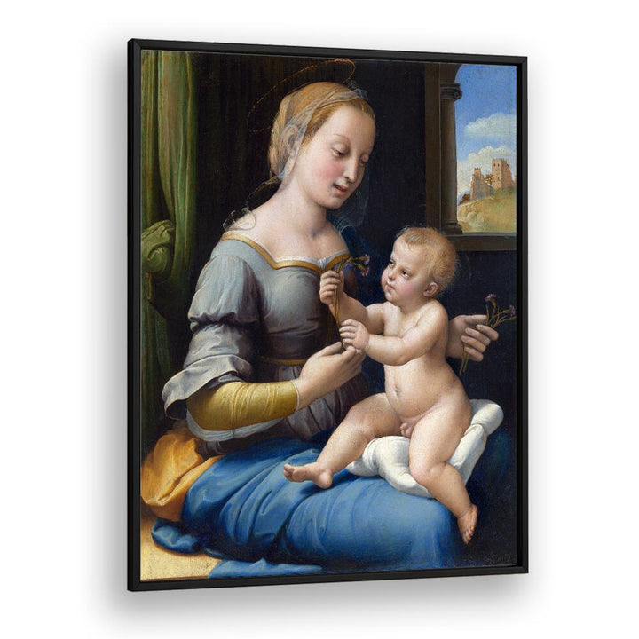 THE MADONNA OF THE PINKS (1506–1507) BY RAPHAEL RAFFAELLO , VINTAGE PAINTINGS