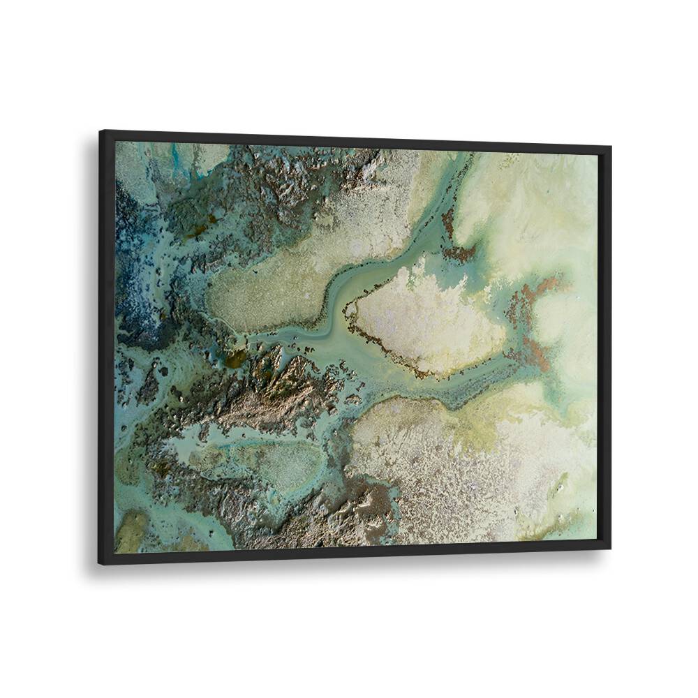 Captivating EVERGREEN, ABSTRACT PAINTINGS artwork featuring rich textures and soothing colors for elegant home decor.