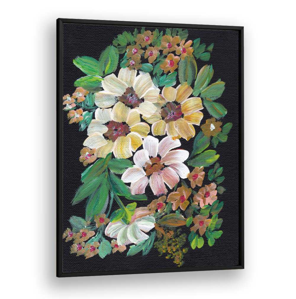 PAINTED FLOWERS , FLORAL FLOWER PAINTINGS
