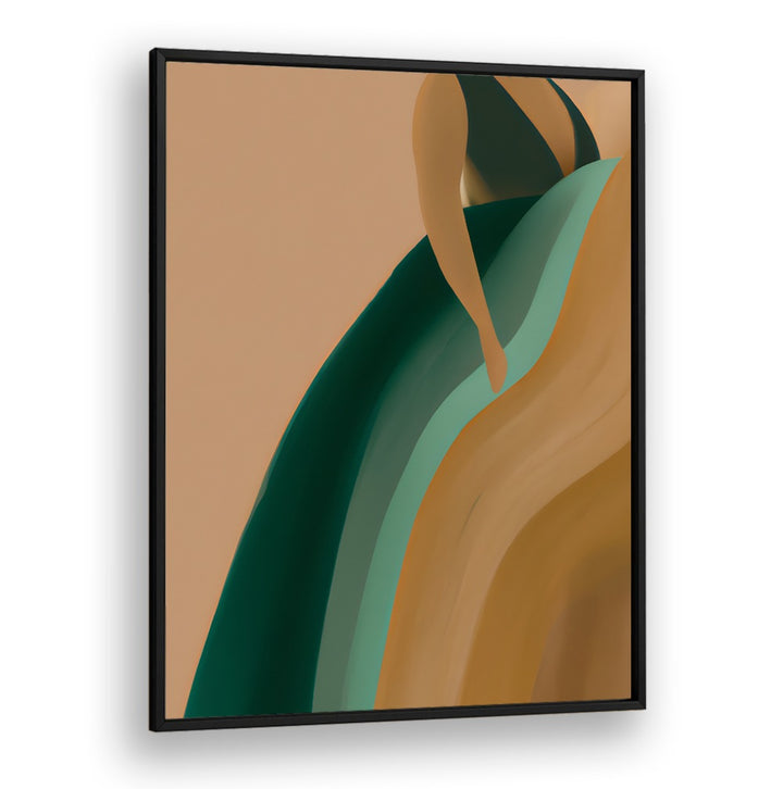 EARTHY DRESS, FASHION POSTERS featuring elegant abstract dress design in natural tones for stylish interiors.